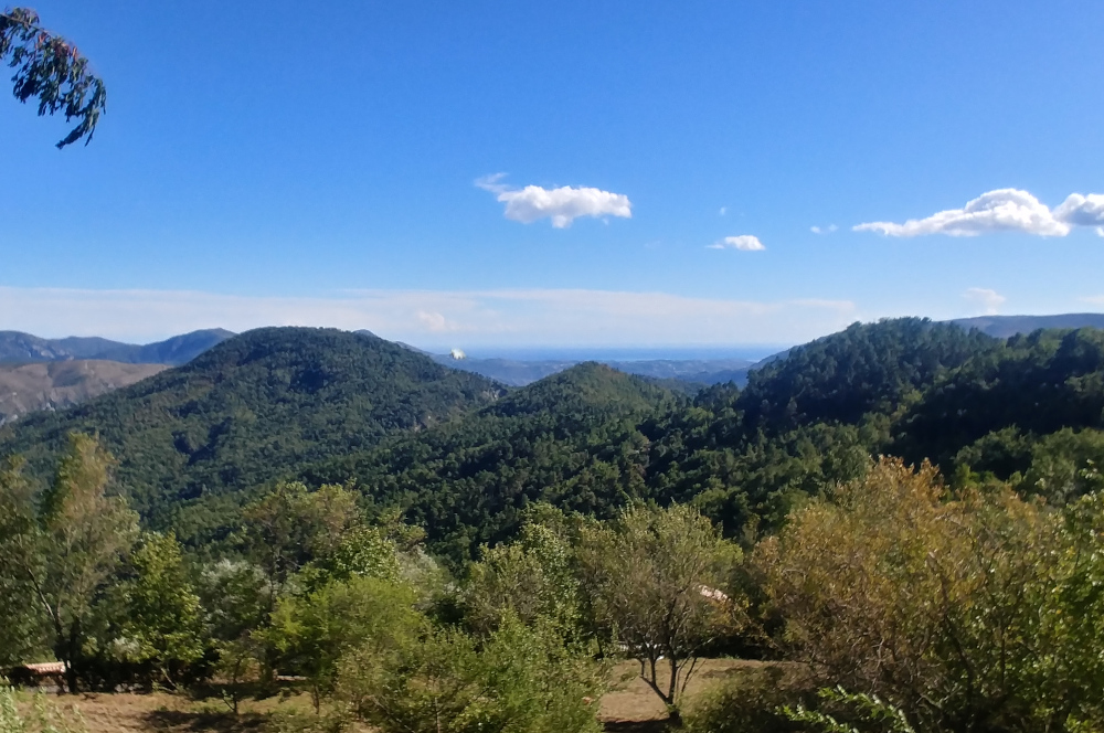 Vue sur la mer Méditerranée